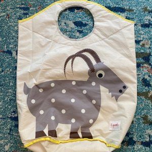 3 Sprouts Kids Laundry Bags, Yellow, Orange, Blue